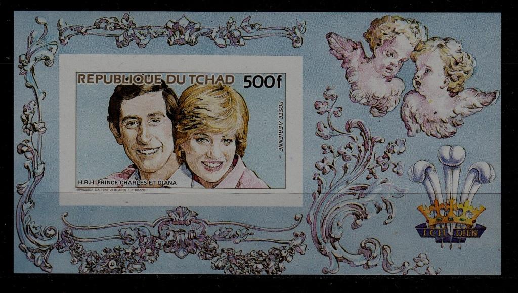 Chad 515 MNH imperf. s/s Diana