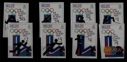 Belize 461-68 MNH imperf. Olympic-80
