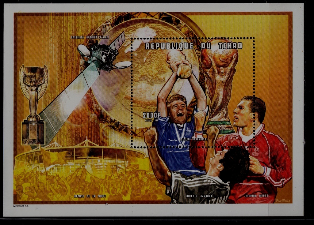 Chad 804 MNH s/s Football-98 SCV8