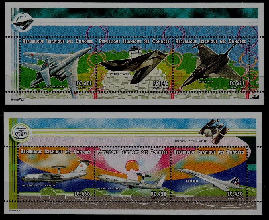 Comoro 938-39 MNH Aviation SCV14.50