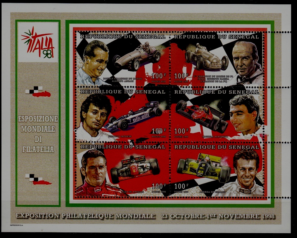 Senegal 1344A MNH m/s Cars SCV8