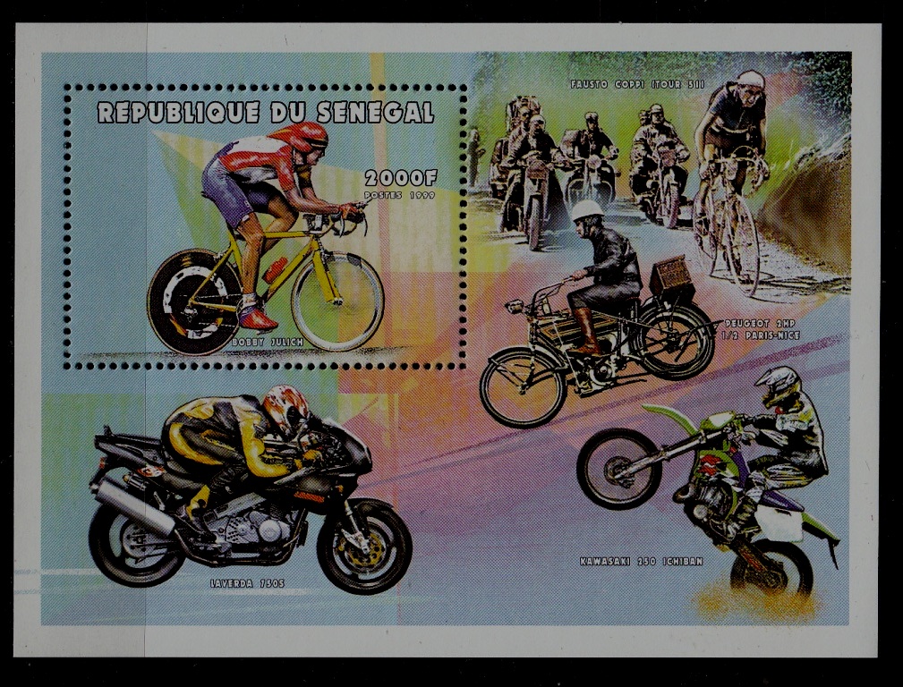 Senegal 1397 MNH s/s Bicycle SCV8.25