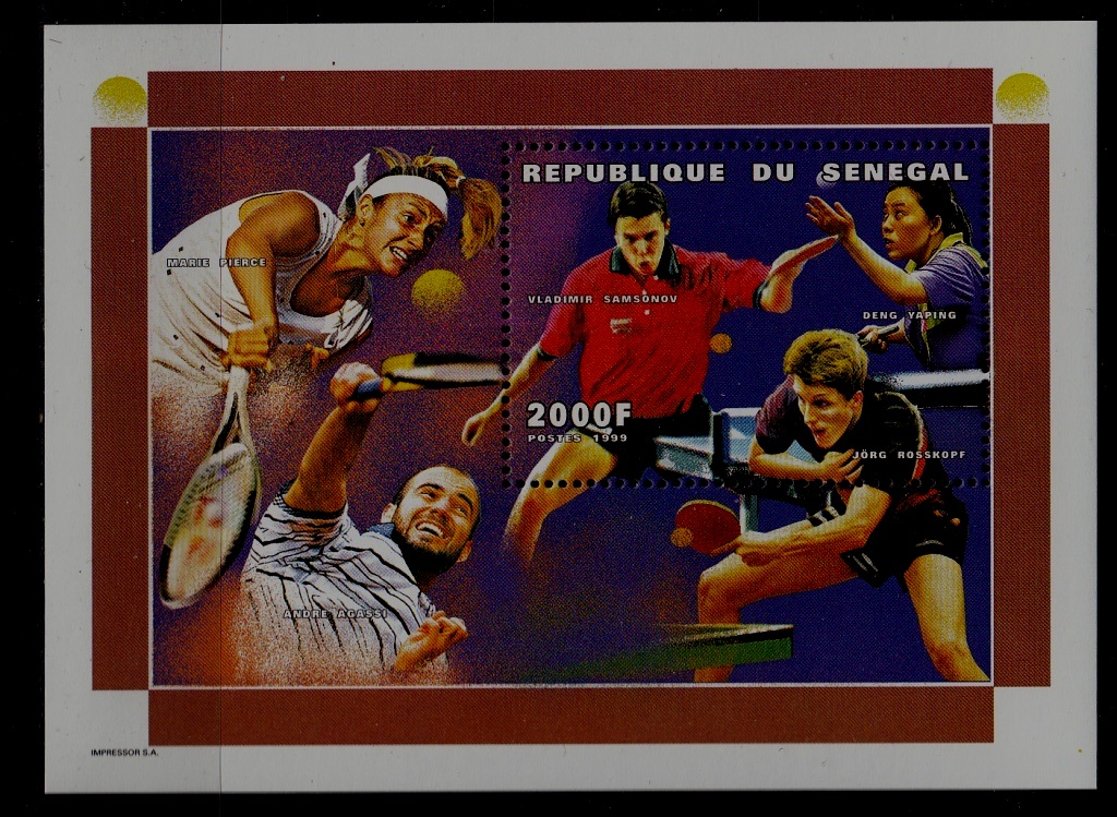 Senegal 1370A MNH s/s Tennis SCV8