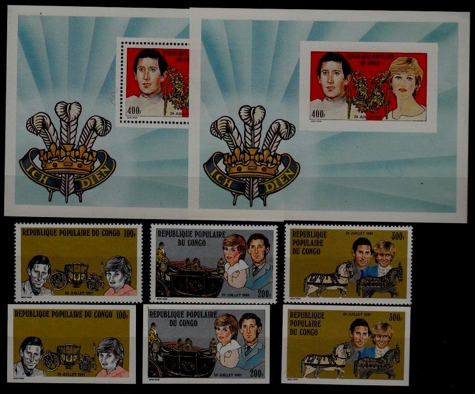 Congo 604-07 MNH Diana 6v+2s/s