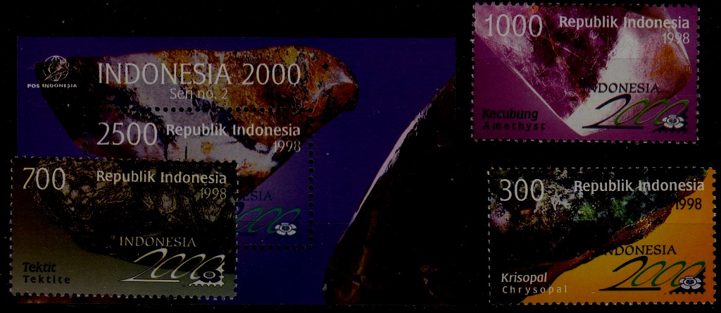 Indonesia 1764-67 MNH Gemstones SCV3.20