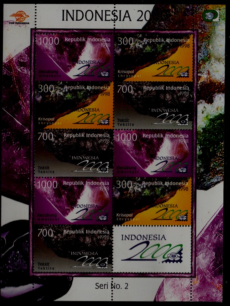 Indonesia 1766a MNH m/s Gemstones SCV5
