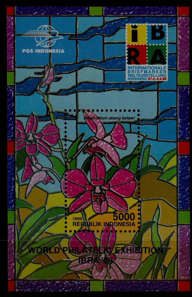 Indonesia 1846 MNH s/s Flowers SCV3.50
