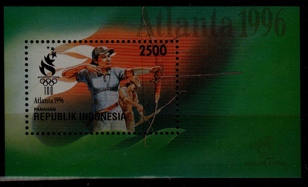 Indonesia 1656 MNH s/s Olympic-96/Archery SCV4.50