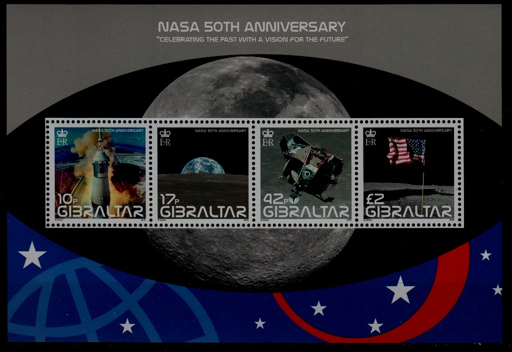 Gibraltar 1157 MNH s/s Space SCV9.75
