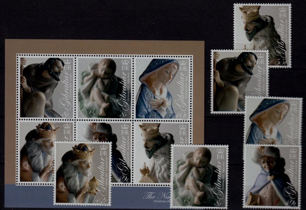 Gibraltar 1109-14A MNH Christmas-07 SCV17