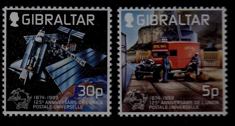 Gibraltar 807-08 MNH UPU SCV1.75