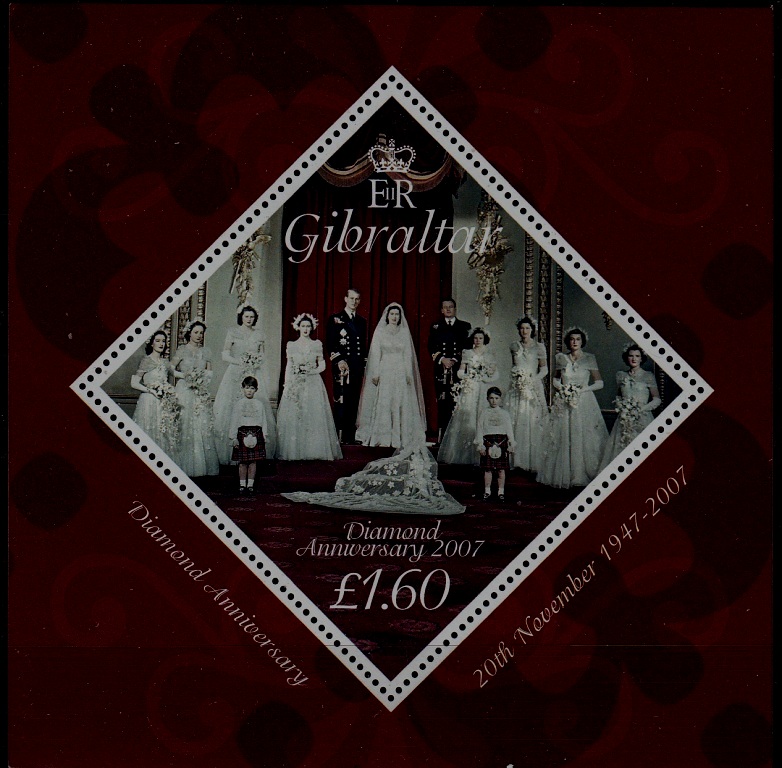 Gibraltar 1071 MNH s/s Elizabeth II SCV10