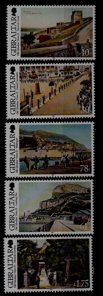 Gibraltar MNH Views/ 5v / 2012