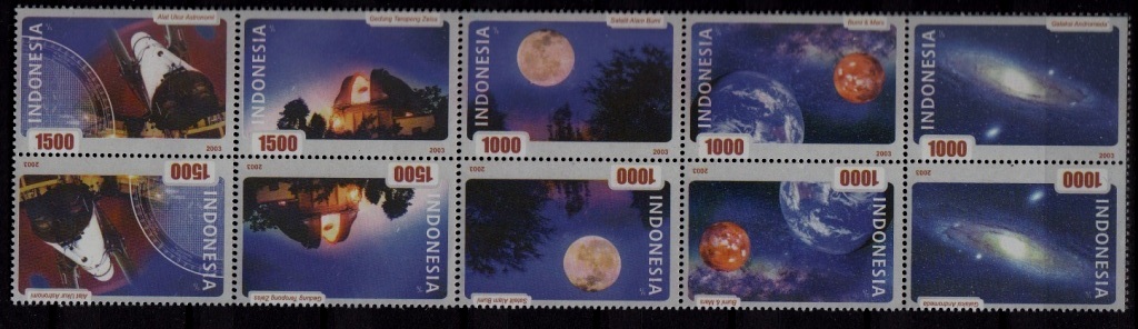 Indonesia 2032-33 MNH Astronomy/ 10v/ SCV8