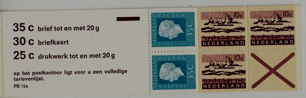 Netherlands PB12A MNH booklet