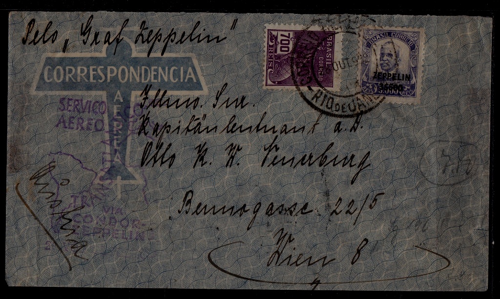 Brazil/Germany Zeppelin cover 28.10.32