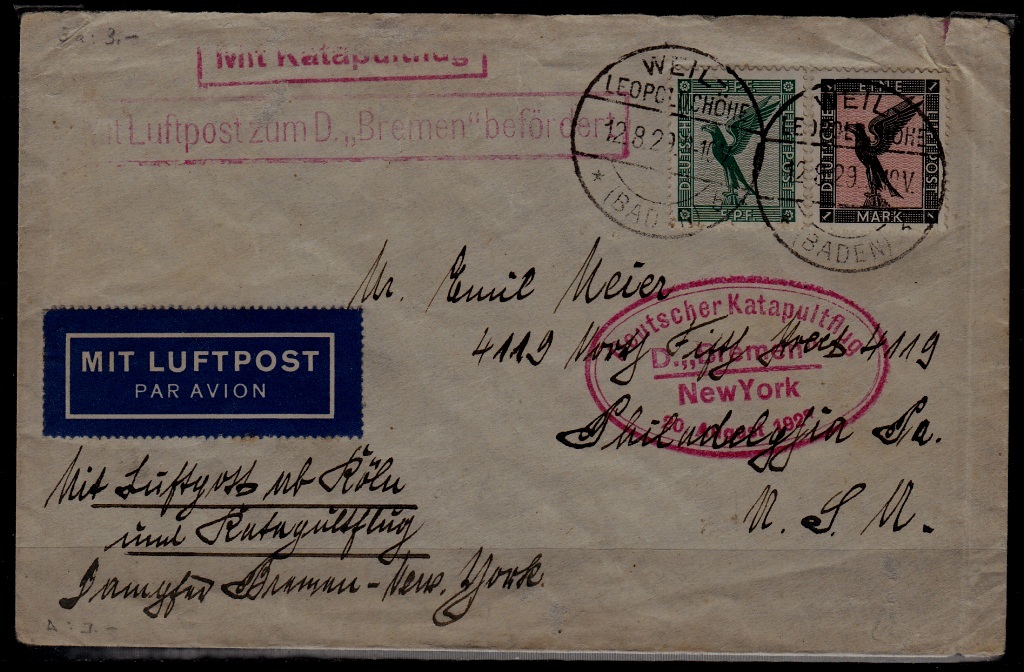 Germany Catapult cover 20.8.29