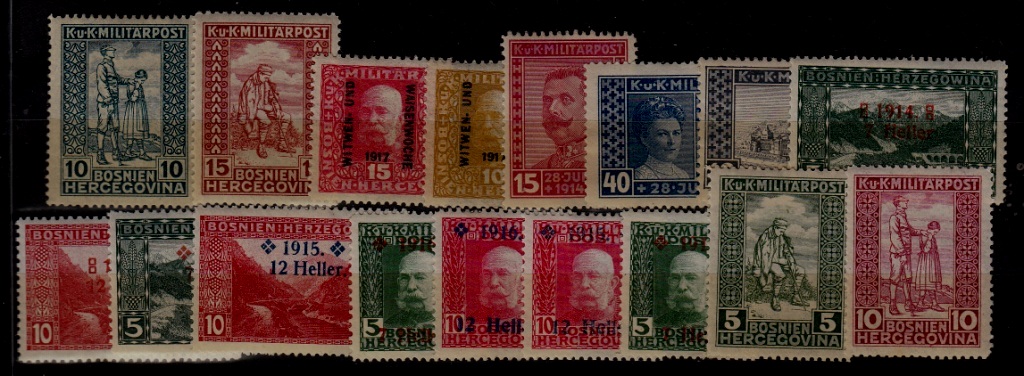 Bosnia B1-17 MNH/MH SCV22.95