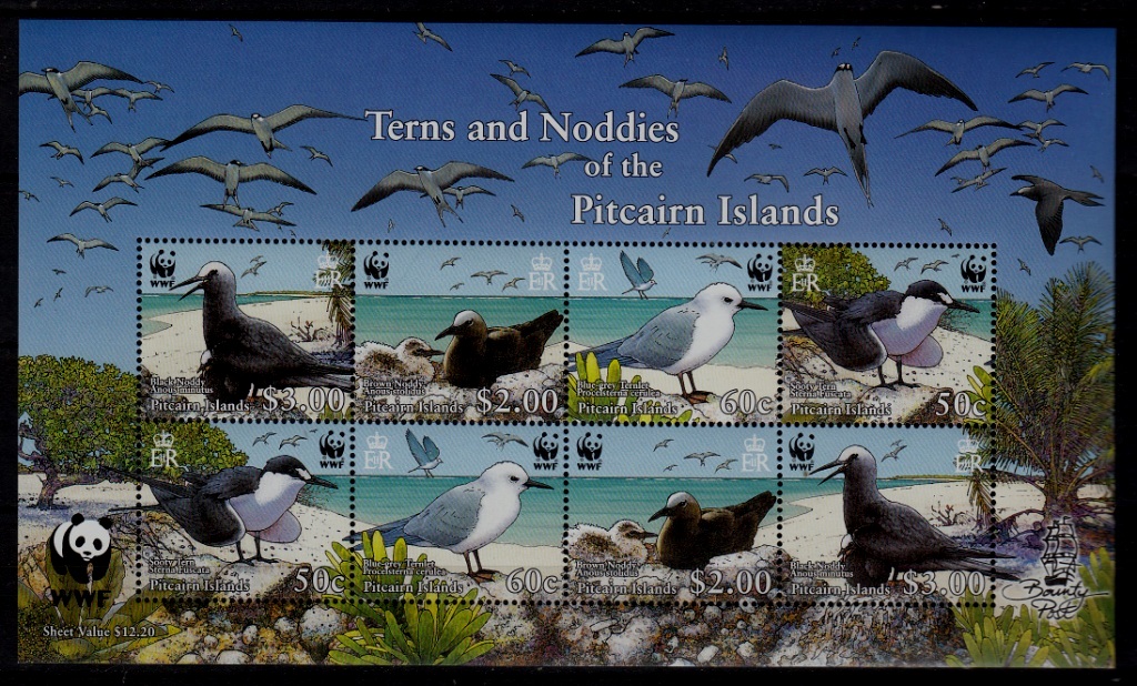 Pitcairn 647E MNH s/s Birds/WWF-07 SCV20
