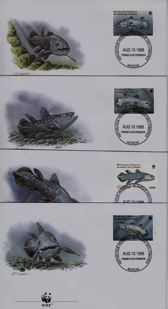 Comoro 833 FDC WWF-98/Fishes