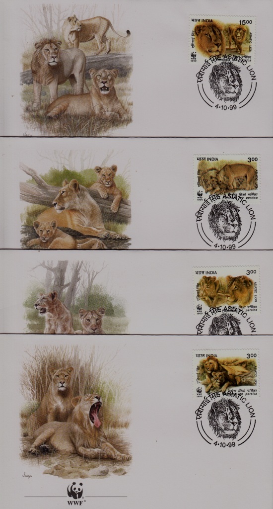 India 1765-68 FDC WWF-99/Lions