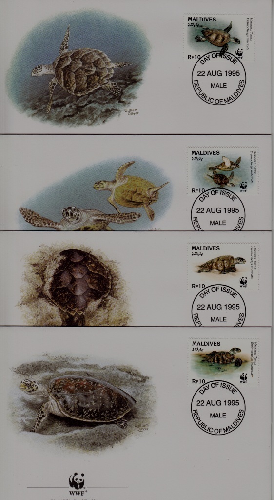 Maldive 2092 FDC WWF-95/Turtles