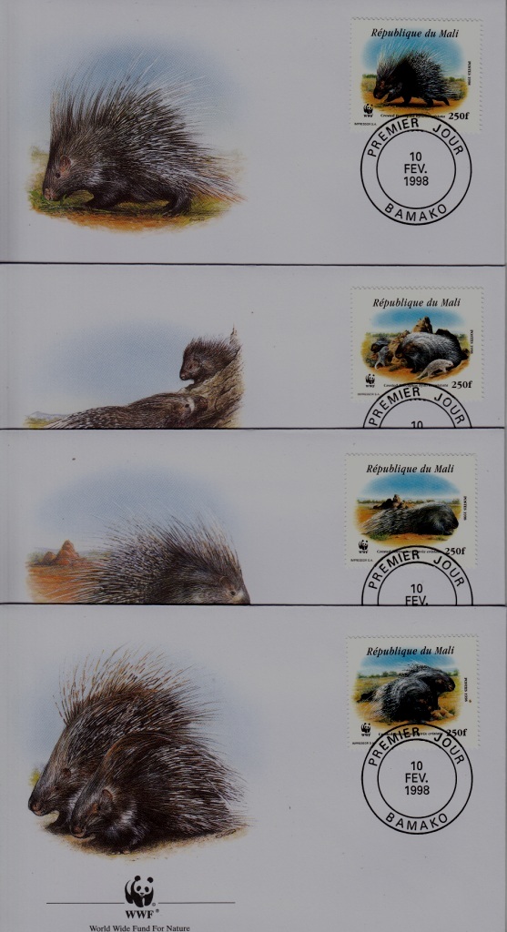 Mali 918 FDC WWF-98/Porcupine