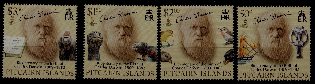 Pitcairn 686-89 MNH Darwin SCV12