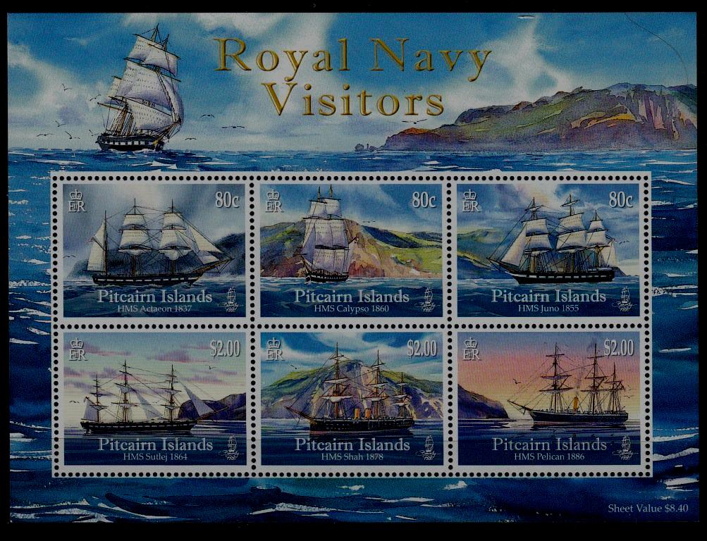 Pitcairn 696 MNH s/s Ships SCV12.50
