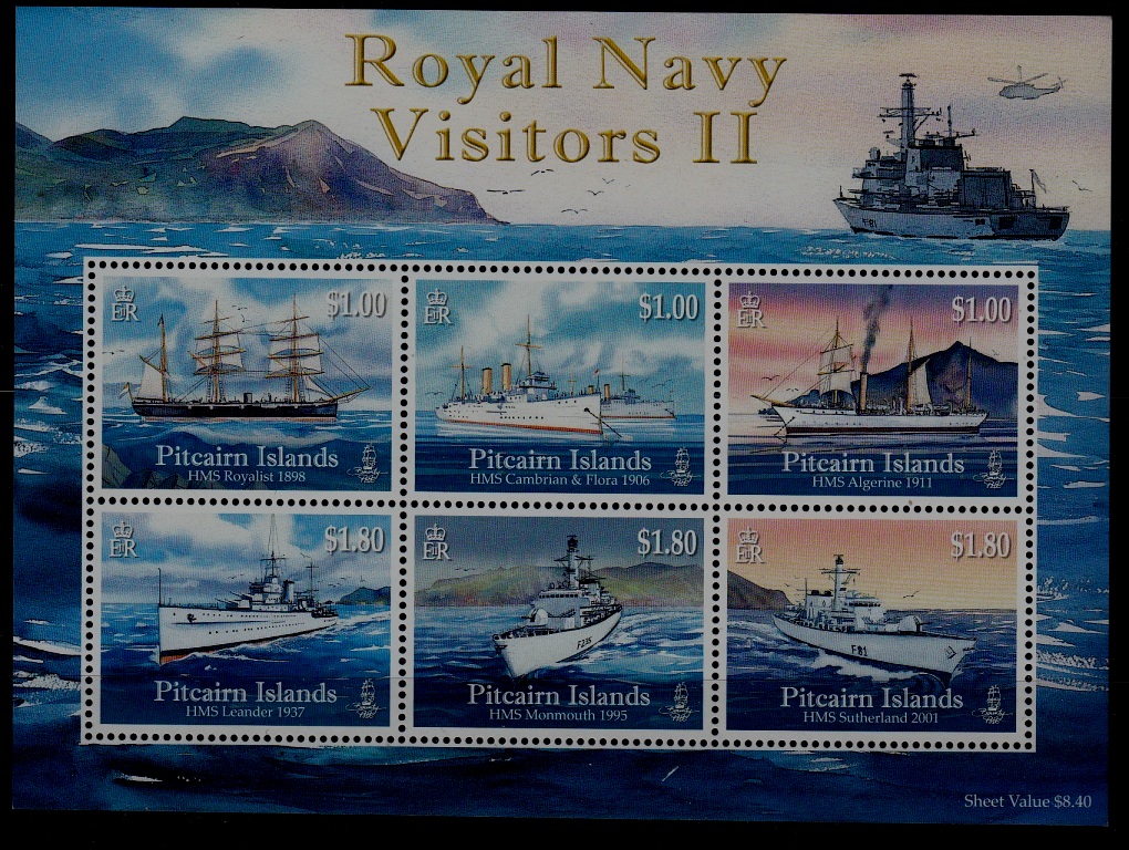 Pitcairn 711 MNH s/s Ships SCV12.50
