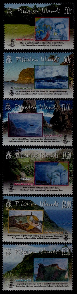 Pitcairn 697-702 MNH Children art SCV12