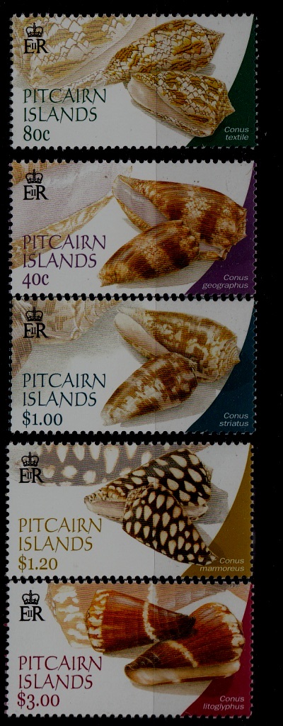 Pitcairn 572-76 MNH Shells SCV13