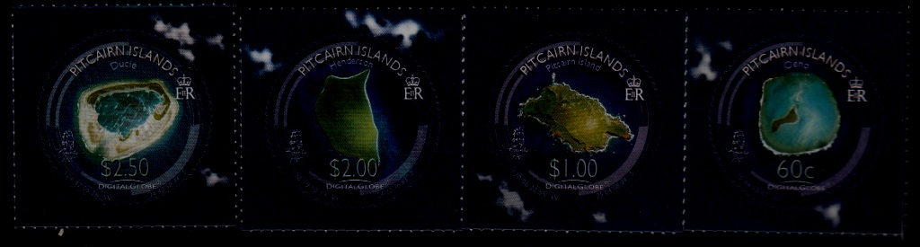 Pitcairn 665-68 MNH Satellite pictures SCV14
