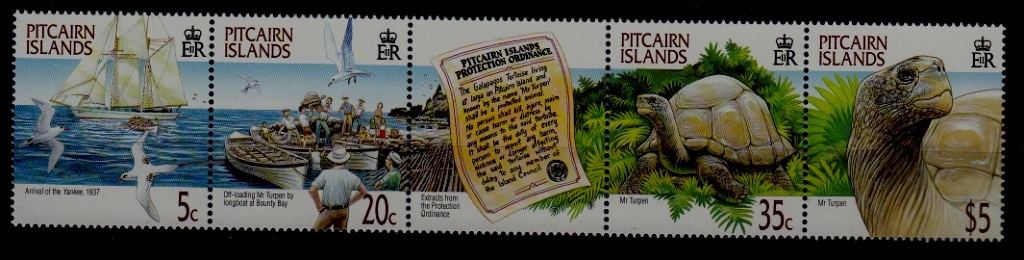 Pitcairn 511 MNH Turtles/Ships/Birds SCV16
