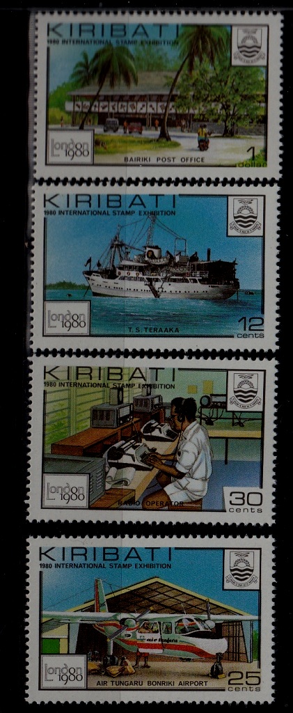 Kiribati 352-55 MNH London stamp ex. SCV0.90