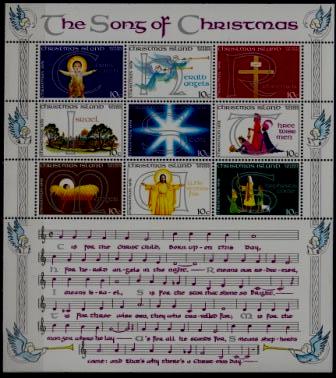 Christmas isl. MNH s/s Christmas-78/Music SCV1.90