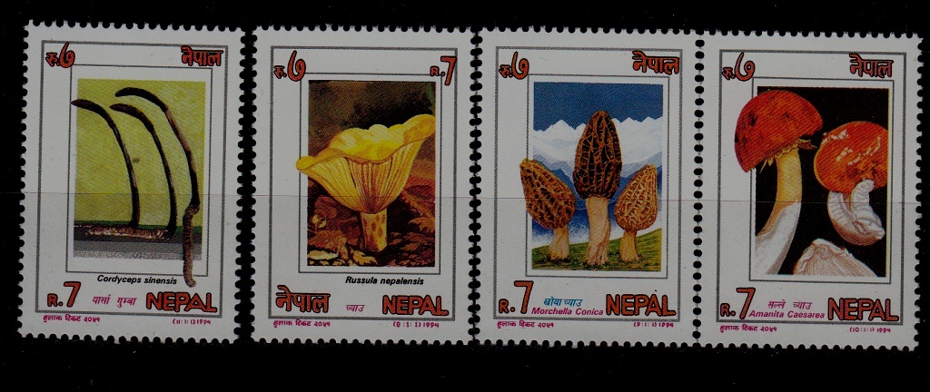 Nepal 553-56 MNH Mushrooms SCV4.40