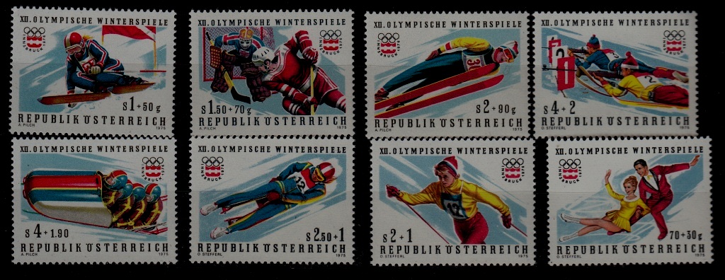 Austria B331-38 MNH Olympic-76 SCV3.50