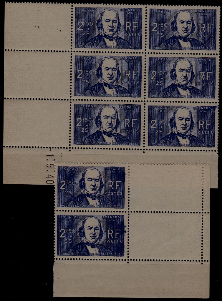 France B89A MNH Bernard/ 8x SCV72