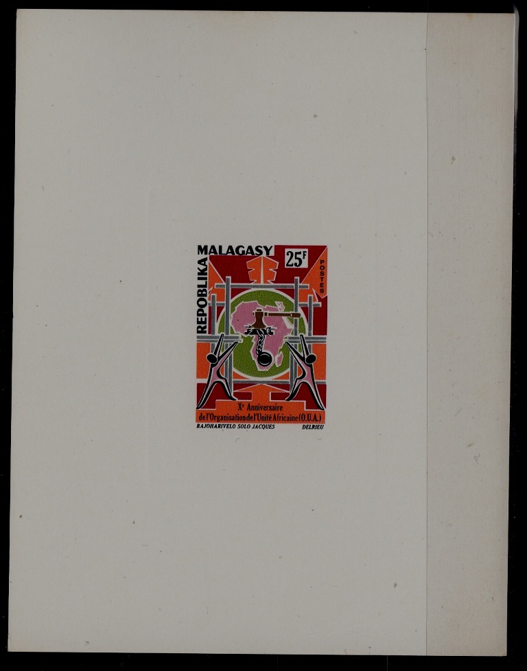 Malagasy 488 MNH epruve sheet Builders