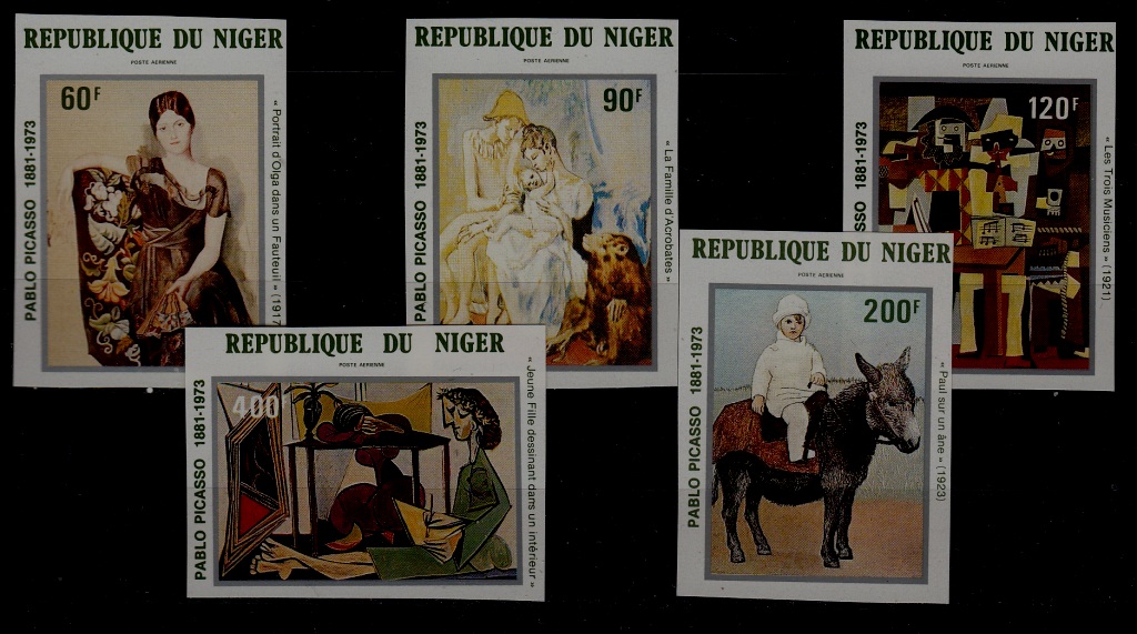 Niger C310-14 MNH imperf. Painting/Picasso