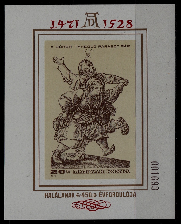 Hungary 2564 MNH imperf. s/s Painting/Durer SCV35