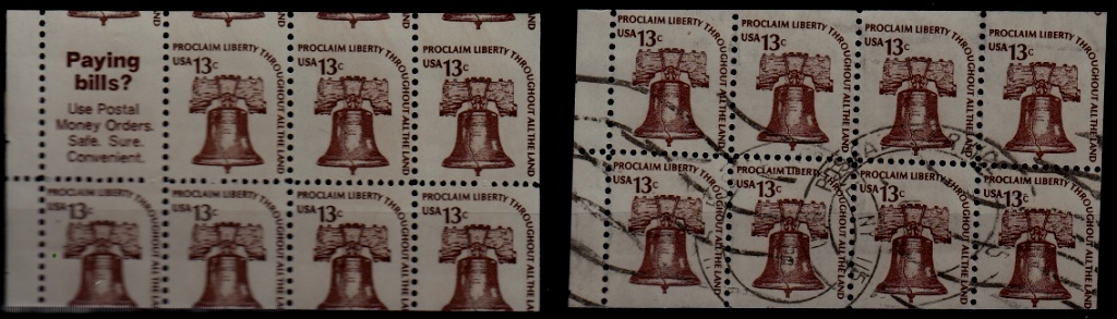 USA 1595/ 2 bkl. panes/ miscut