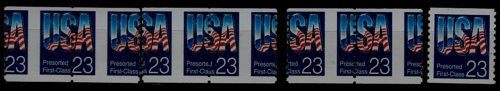 USA 2607 MNH/7v/ perf. shift