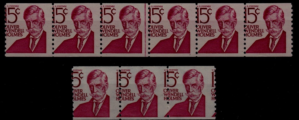 USA 1305E MNH/ 9v/ perf. shift