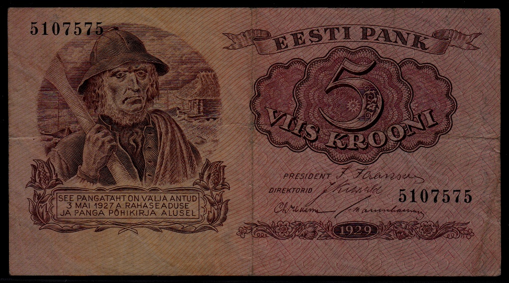Estonia P-62/ VF banknote