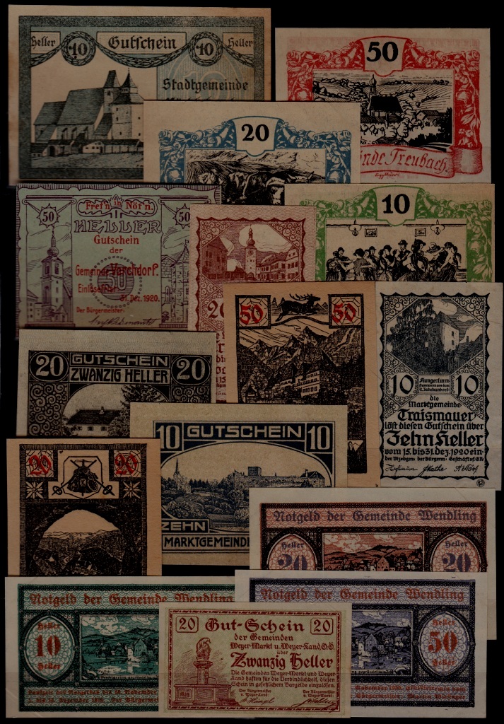 Austria 15 notgeld VF+ (23)