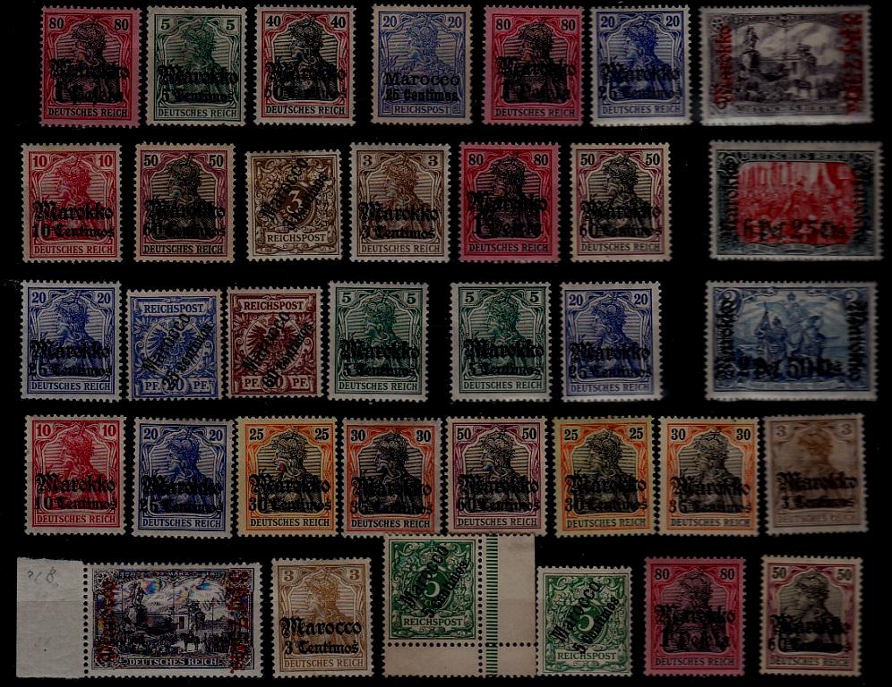 Germany col. Morocco 35 mint values