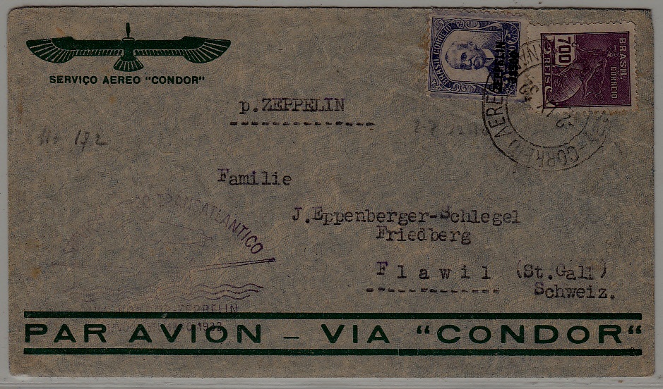 Brazil/Germany Zeppelin cover 2.9.32