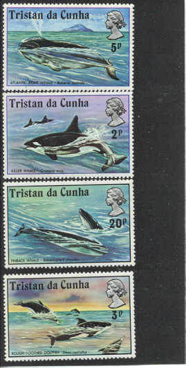 Tristan da cunha 202-05 MNH VF Whales